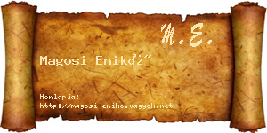 Magosi Enikő névjegykártya