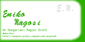 eniko magosi business card